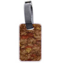 Brown Texture Luggage Tags (two Sides) by BangZart