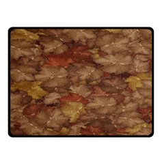 Brown Texture Double Sided Fleece Blanket (small)  by BangZart