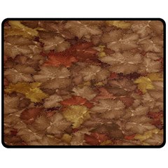 Brown Texture Double Sided Fleece Blanket (medium)  by BangZart