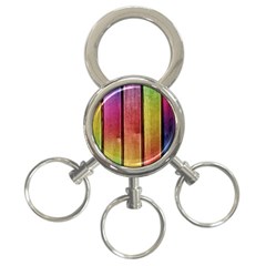 Colourful Wood Painting 3-ring Key Chains by BangZart