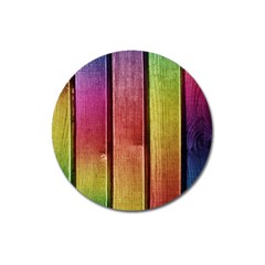 Colourful Wood Painting Magnet 3  (round) by BangZart