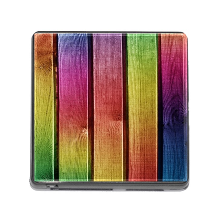 Colourful Wood Painting Memory Card Reader (Square)