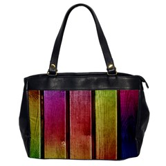 Colourful Wood Painting Office Handbags by BangZart