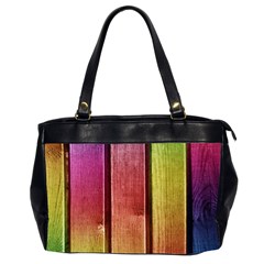 Colourful Wood Painting Office Handbags (2 Sides)  by BangZart