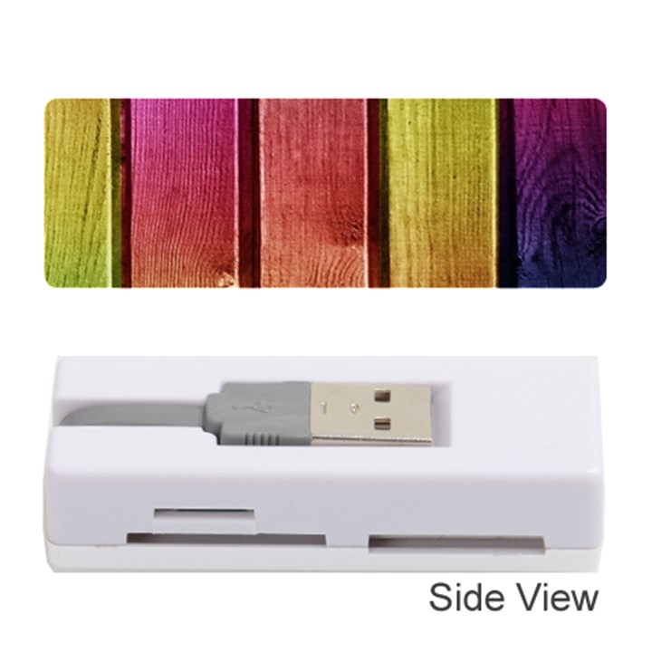 Colourful Wood Painting Memory Card Reader (Stick) 