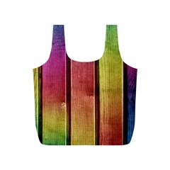 Colourful Wood Painting Full Print Recycle Bags (s)  by BangZart