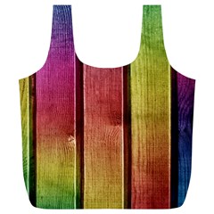 Colourful Wood Painting Full Print Recycle Bags (l)  by BangZart