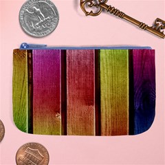 Colourful Wood Painting Large Coin Purse by BangZart