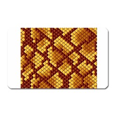 Snake Skin Pattern Vector Magnet (rectangular) by BangZart