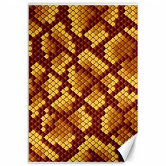 Snake Skin Pattern Vector Canvas 12  X 18   by BangZart