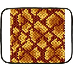 Snake Skin Pattern Vector Double Sided Fleece Blanket (mini)  by BangZart