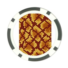 Snake Skin Pattern Vector Poker Chip Card Guard (10 Pack) by BangZart