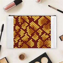 Snake Skin Pattern Vector Cosmetic Bag (large)  by BangZart