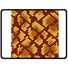 Snake Skin Pattern Vector Double Sided Fleece Blanket (large)  by BangZart