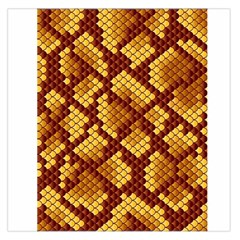 Snake Skin Pattern Vector Large Satin Scarf (square) by BangZart