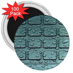 Water Drop 3  Magnets (100 Pack) by BangZart