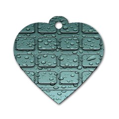 Water Drop Dog Tag Heart (one Side) by BangZart