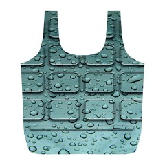 Water Drop Full Print Recycle Bags (l)  by BangZart