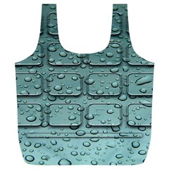 Water Drop Full Print Recycle Bags (l)  by BangZart