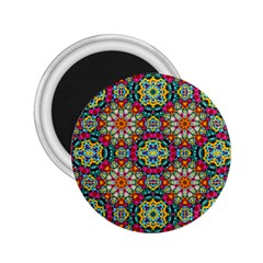 Jewel Tiles Kaleidoscope 2 25  Magnets by WolfepawFractals