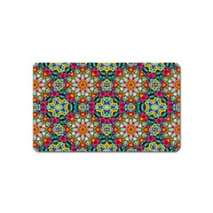 Jewel Tiles Kaleidoscope Magnet (name Card) by WolfepawFractals