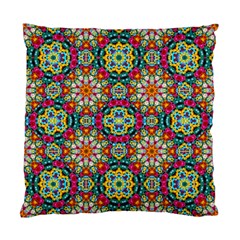 Jewel Tiles Kaleidoscope Standard Cushion Case (one Side) by WolfepawFractals