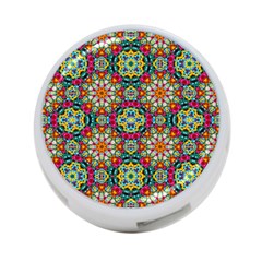 Jewel Tiles Kaleidoscope 4-port Usb Hub (one Side) by WolfepawFractals