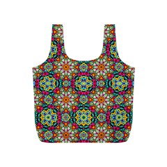 Jewel Tiles Kaleidoscope Full Print Recycle Bags (s)  by WolfepawFractals