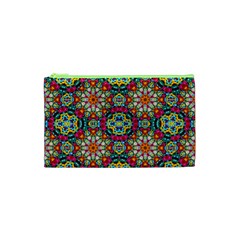 Jewel Tiles Kaleidoscope Cosmetic Bag (xs) by WolfepawFractals