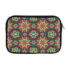 Jewel Tiles Kaleidoscope Apple Macbook Pro 17  Zipper Case by WolfepawFractals