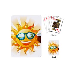 Cartoon Sun Playing Cards (Mini) 