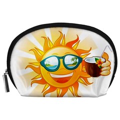 Cartoon Sun Accessory Pouches (Large) 