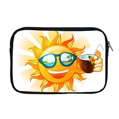 Cartoon Sun Apple MacBook Pro 17  Zipper Case