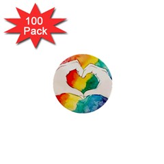 Pride Love 1  Mini Buttons (100 pack) 