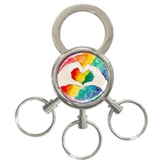 Pride Love 3-Ring Key Chains