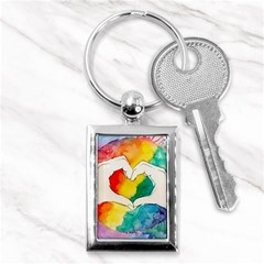 Pride Love Key Chains (Rectangle) 