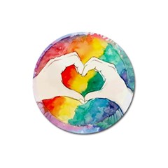 Pride Love Magnet 3  (Round)