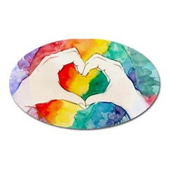 Pride Love Oval Magnet