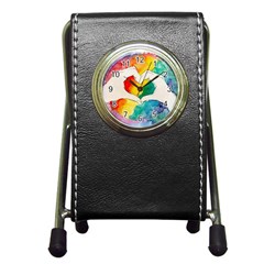 Pride Love Pen Holder Desk Clocks