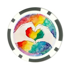 Pride Love Poker Chip Card Guard