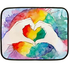 Pride Love Double Sided Fleece Blanket (Mini) 