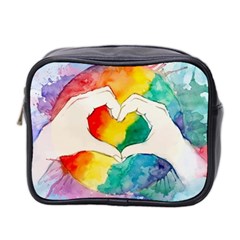 Pride Love Mini Toiletries Bag 2-side by LimeGreenFlamingo