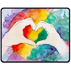 Pride Love Fleece Blanket (Medium) 