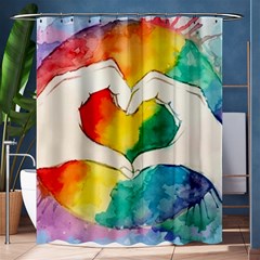 Pride Love Shower Curtain 60  x 72  (Medium) 