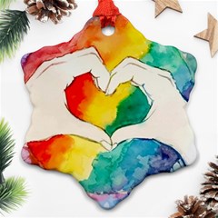 Pride Love Ornament (Snowflake)