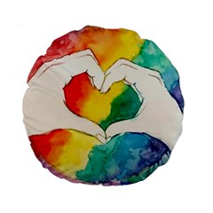 Pride Love Standard 15  Premium Round Cushions