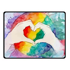 Pride Love Double Sided Fleece Blanket (Small) 