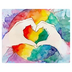 Pride Love Double Sided Flano Blanket (Medium) 