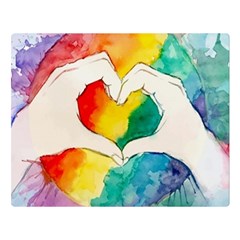 Pride Love Double Sided Flano Blanket (Large) 