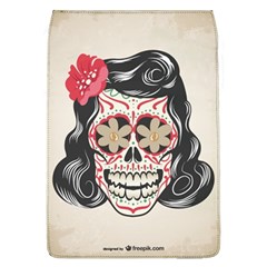 Woman Sugar Skull Flap Covers (l)  by LimeGreenFlamingo